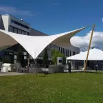 Gazebo a vela, design moderno per ripararsi dal sole